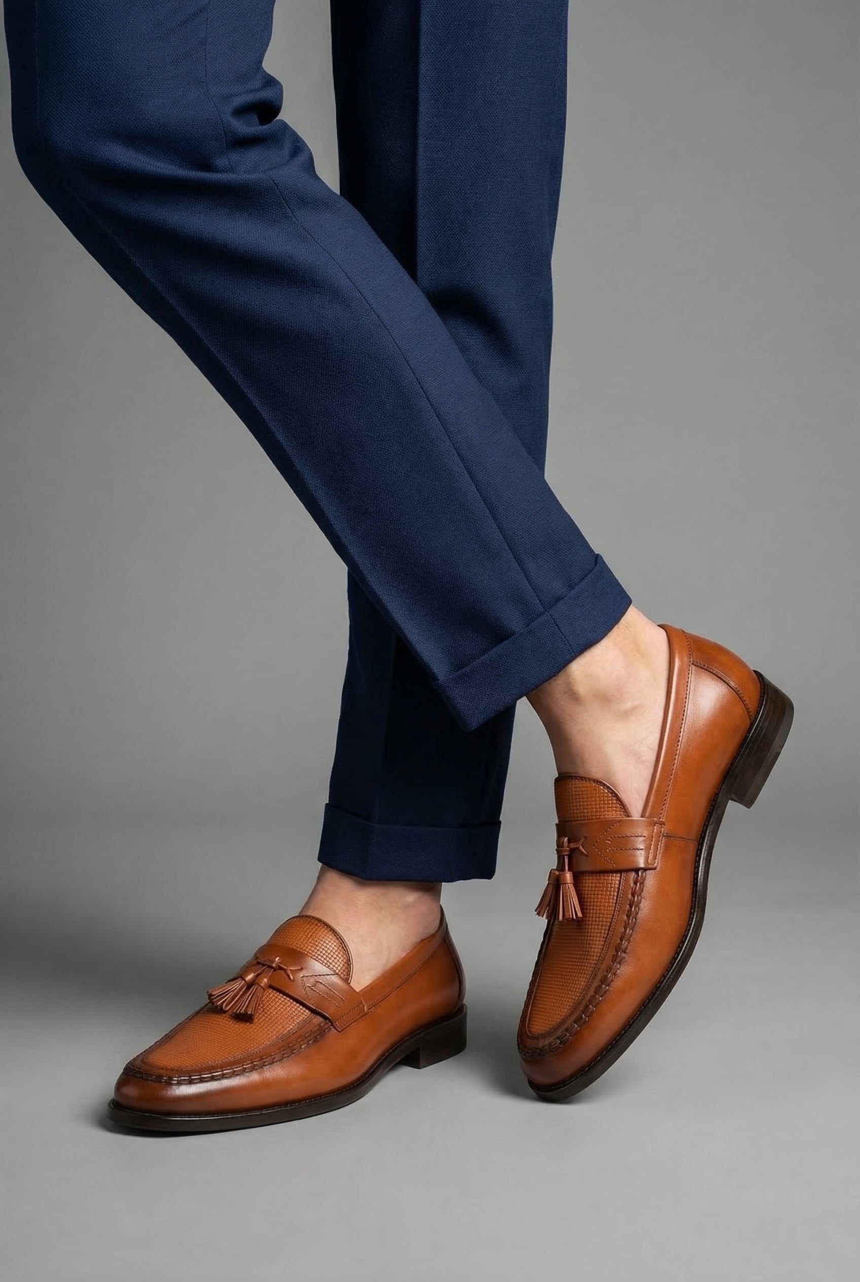 WISEMERE™ | Men's Woven Tassel Loafers