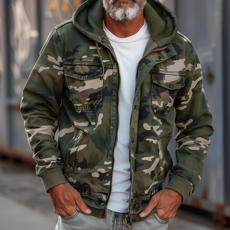 WISEMERE | MILITARY STYLE HOODED JACKET FOR MEN