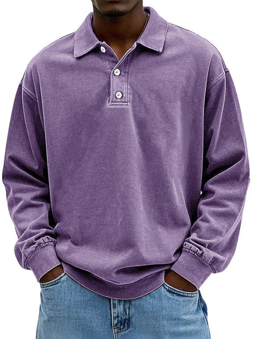 AVANOAH | DAILY LONG SLEEVE POLO SHIRT FOR MEN