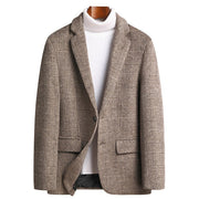 WISEMERE™ | Men's Wool-Blend Check Coat
