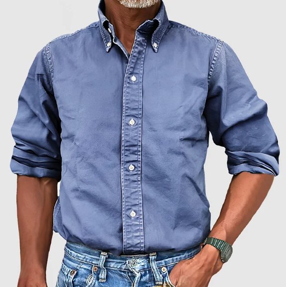 WISEMERE™ | Men's Classic Cotton Oxford Shirt