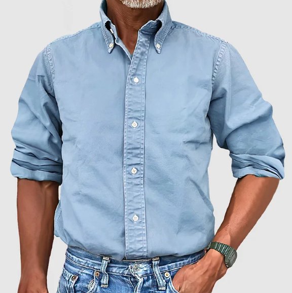 WISEMERE™ | Men's Classic Cotton Oxford Shirt