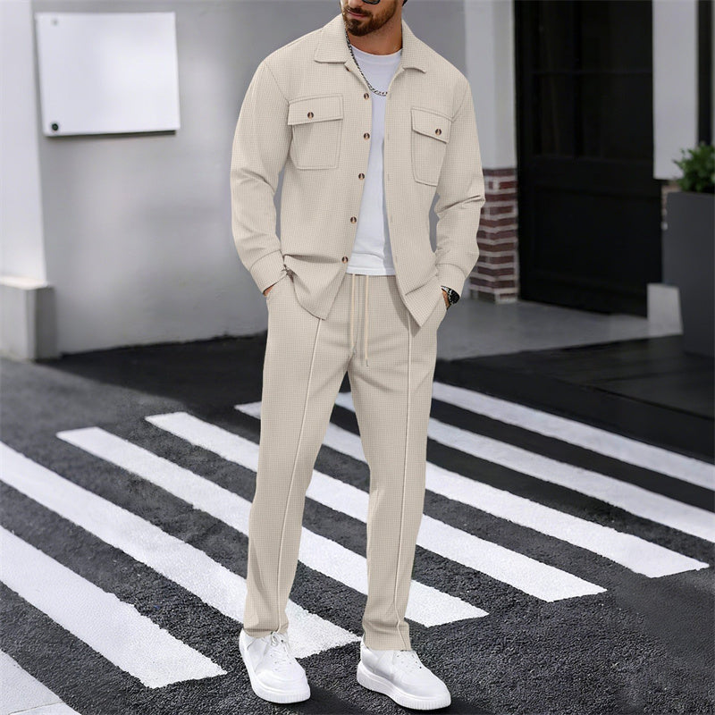 WISEMERE™ | Men's Waffle-Knit Textured Set
