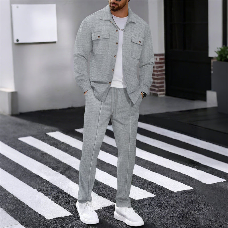 WISEMERE™ | Men's Waffle-Knit Textured Set
