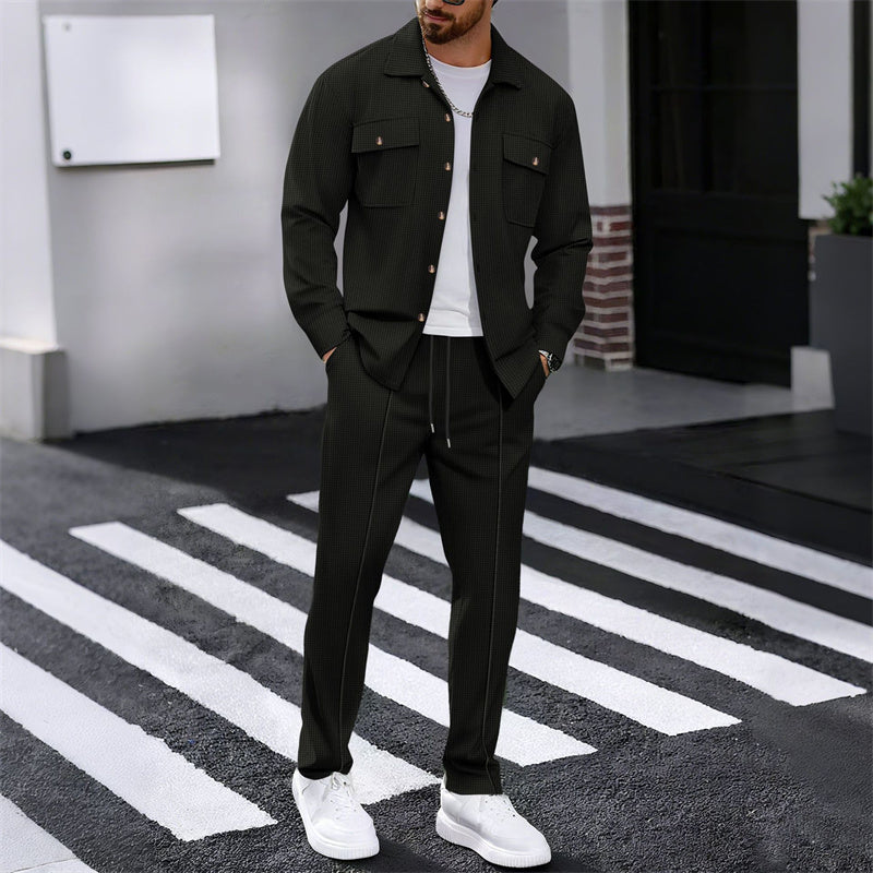 WISEMERE™ | Men's Waffle-Knit Textured Set