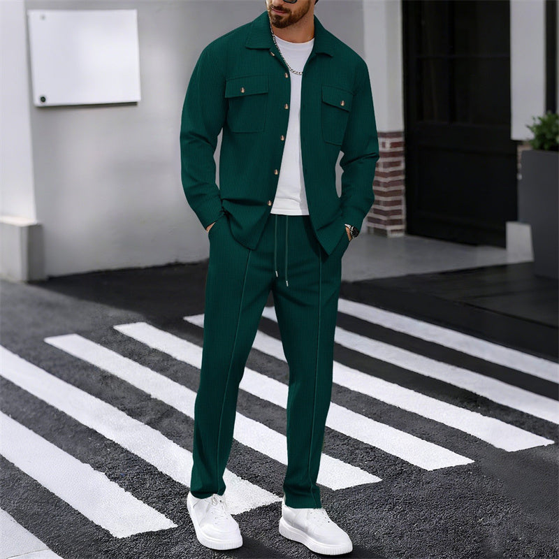 WISEMERE™ | Men's Waffle-Knit Textured Set