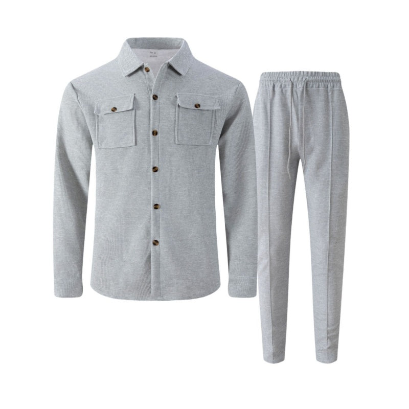 WISEMERE™ | Men's Waffle-Knit Textured Set