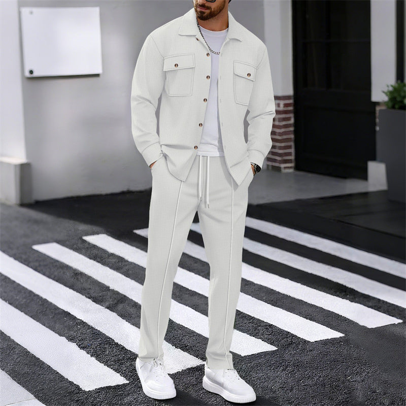 WISEMERE™ | Men's Waffle-Knit Textured Set