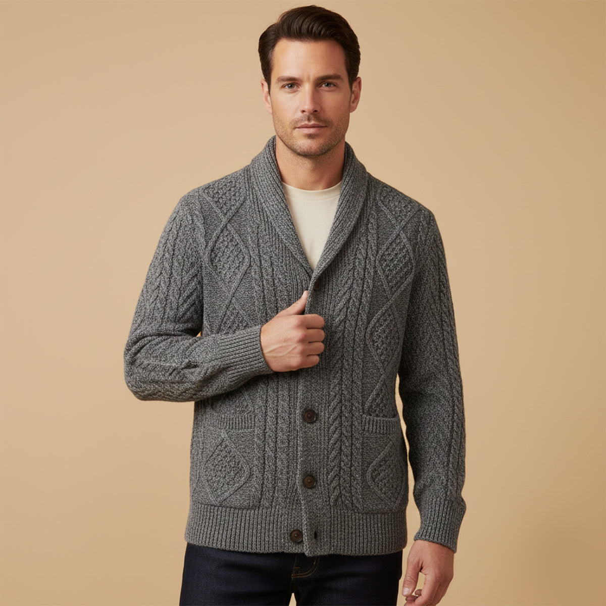 WISEMERE™ | Button-Front Cardigan
