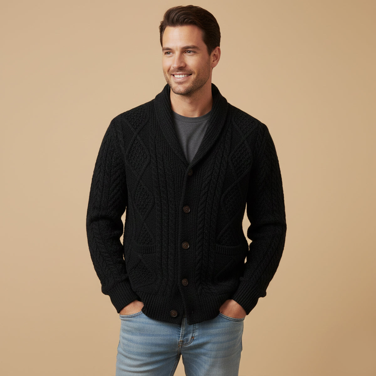 WISEMERE™ | Button-Front Cardigan