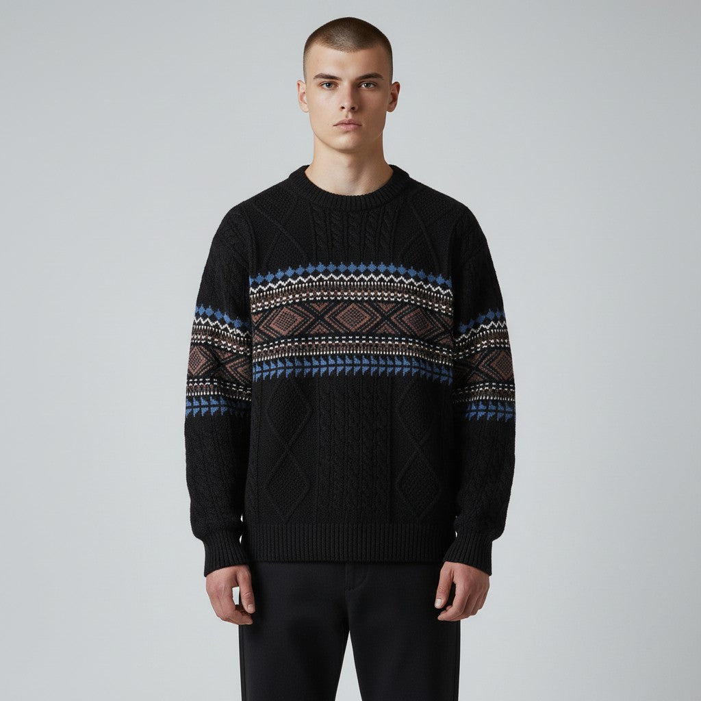 WISEMERE | NORDIC KNIT PULLOVER FOR MEN