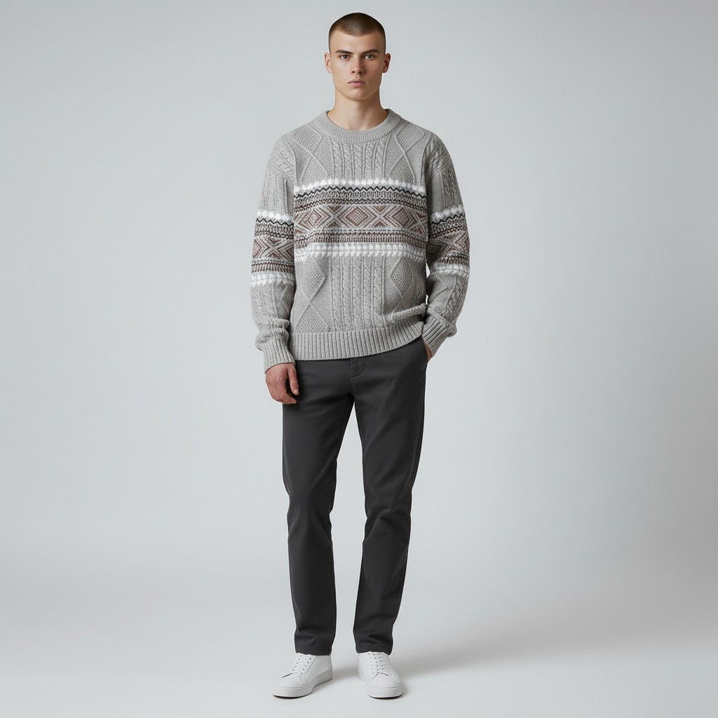 WISEMERE | NORDIC KNIT PULLOVER FOR MEN
