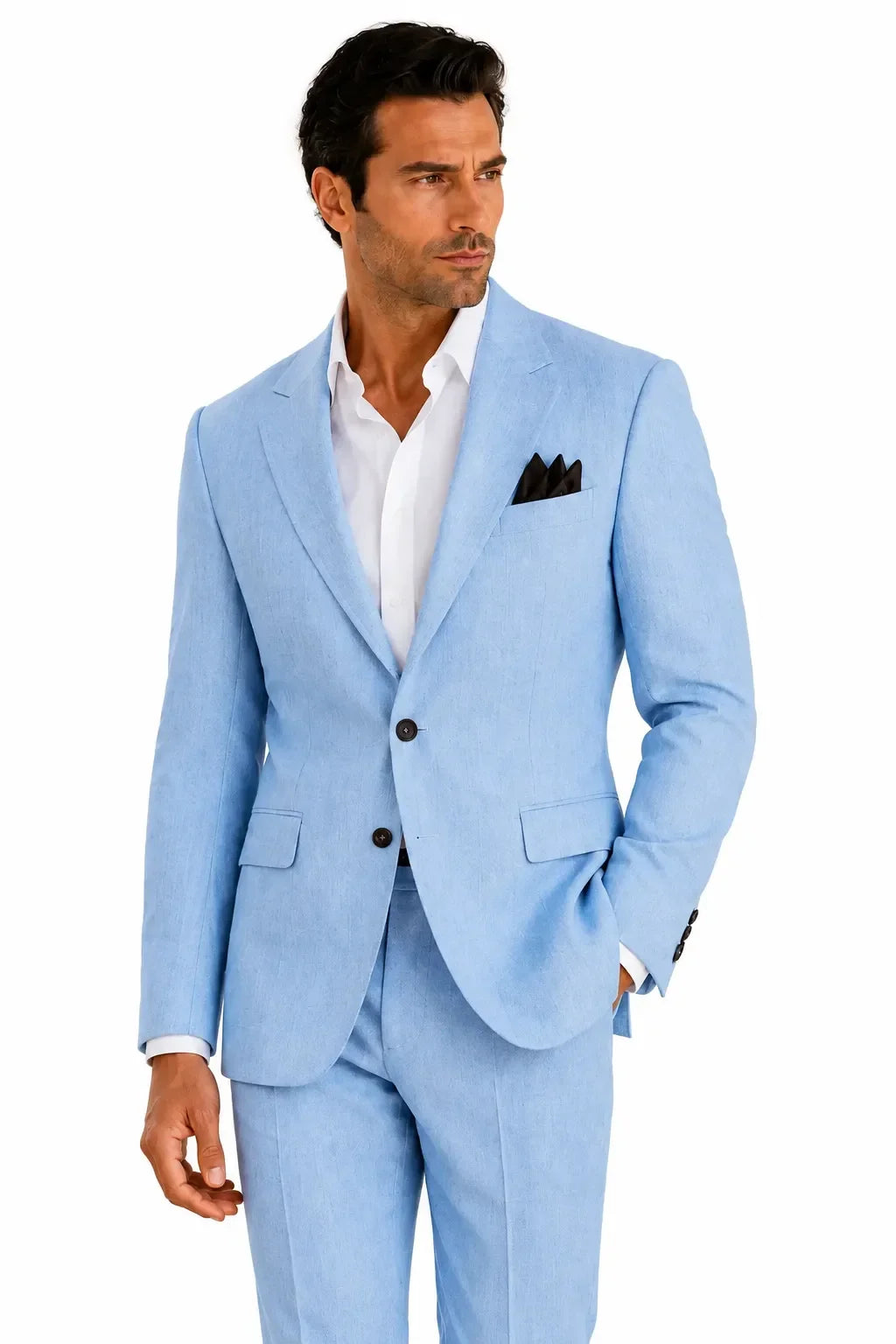 WISEMERE™ | Men's Refined Linen 2-Piece Suit for Spring Weddings