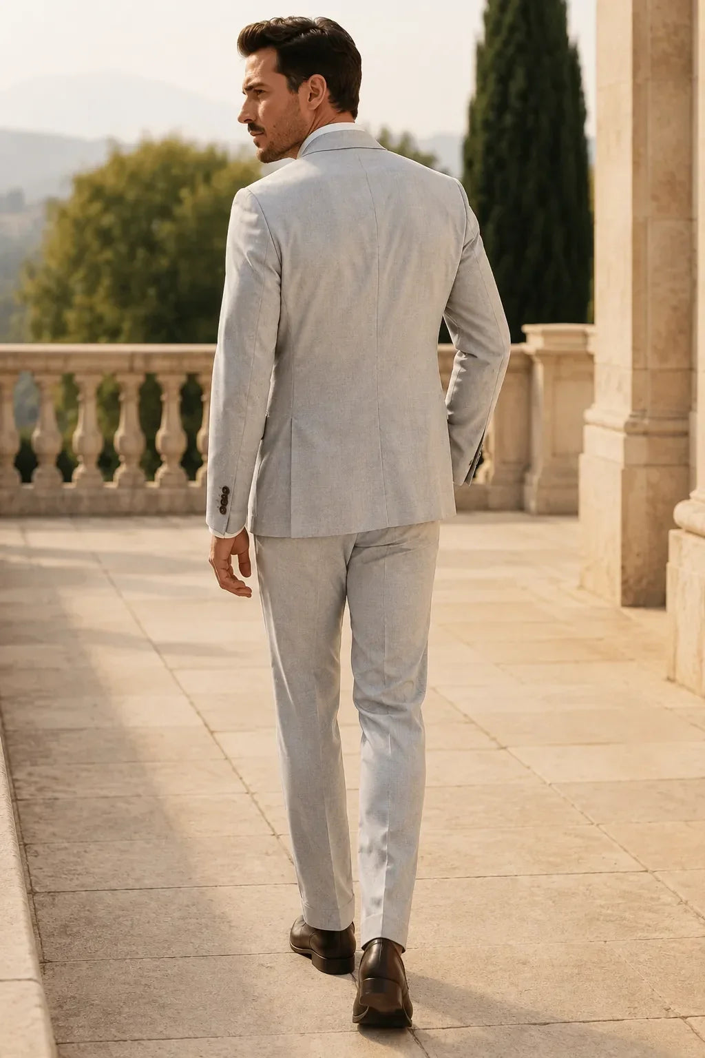 WISEMERE™ | Men's Refined Linen 2-Piece Suit for Spring Weddings