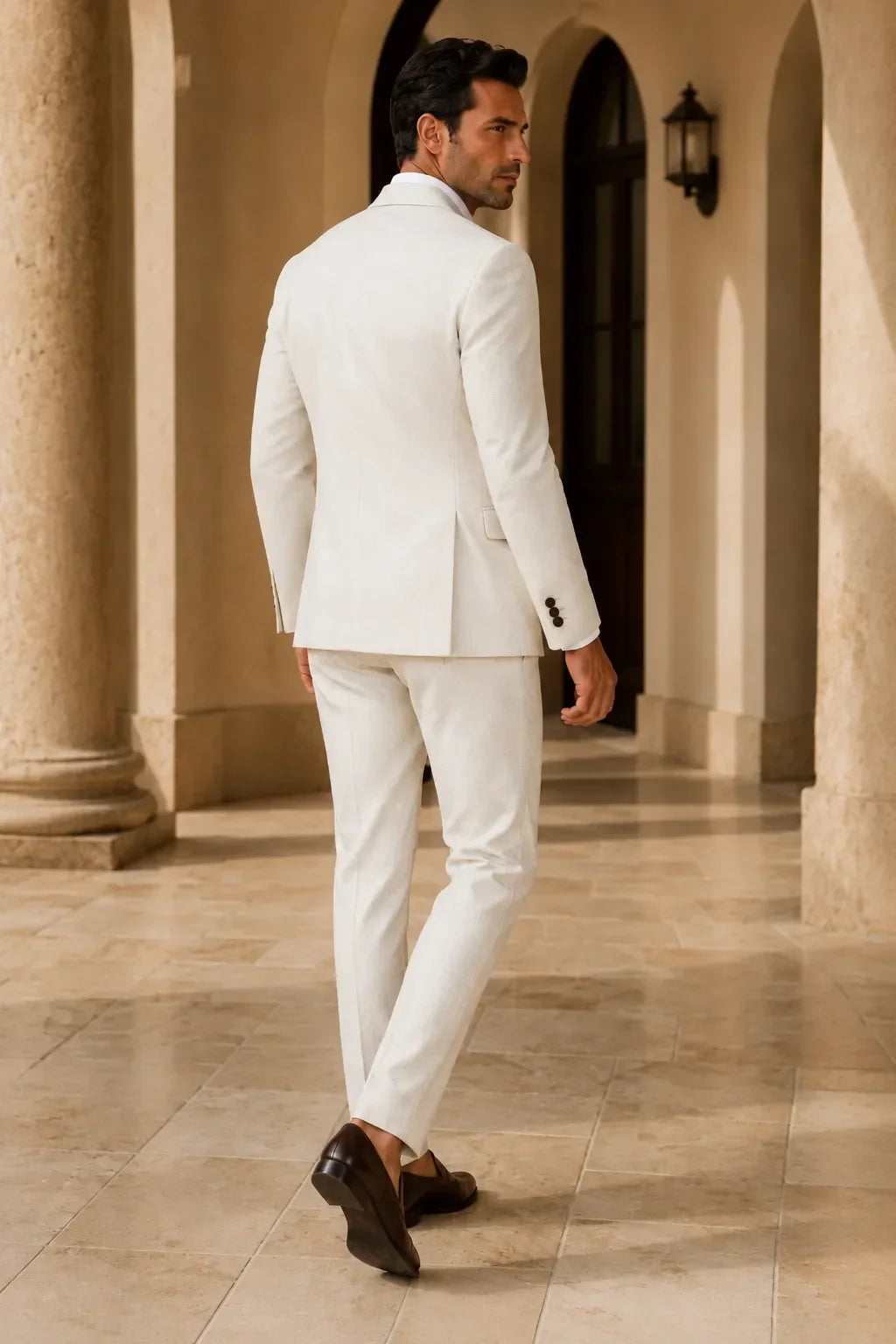 WISEMERE™ | Men's Refined Linen 2-Piece Suit for Spring Weddings