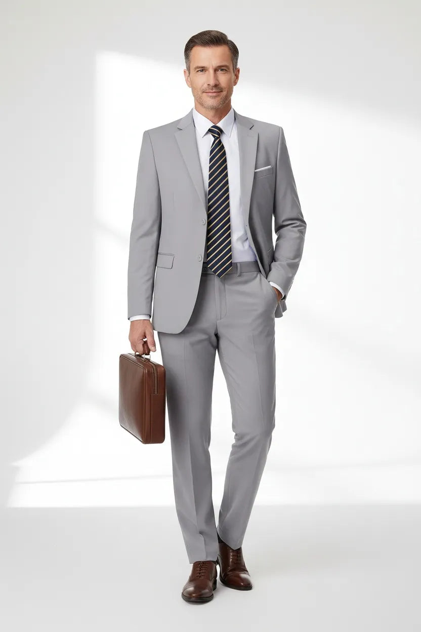 WISEMERE™ | Men's Office-Style Two-Button Two-Piece Suit