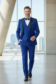 WISEMERE™ | Men's Modern Shawl Collar 3-Piece Suit