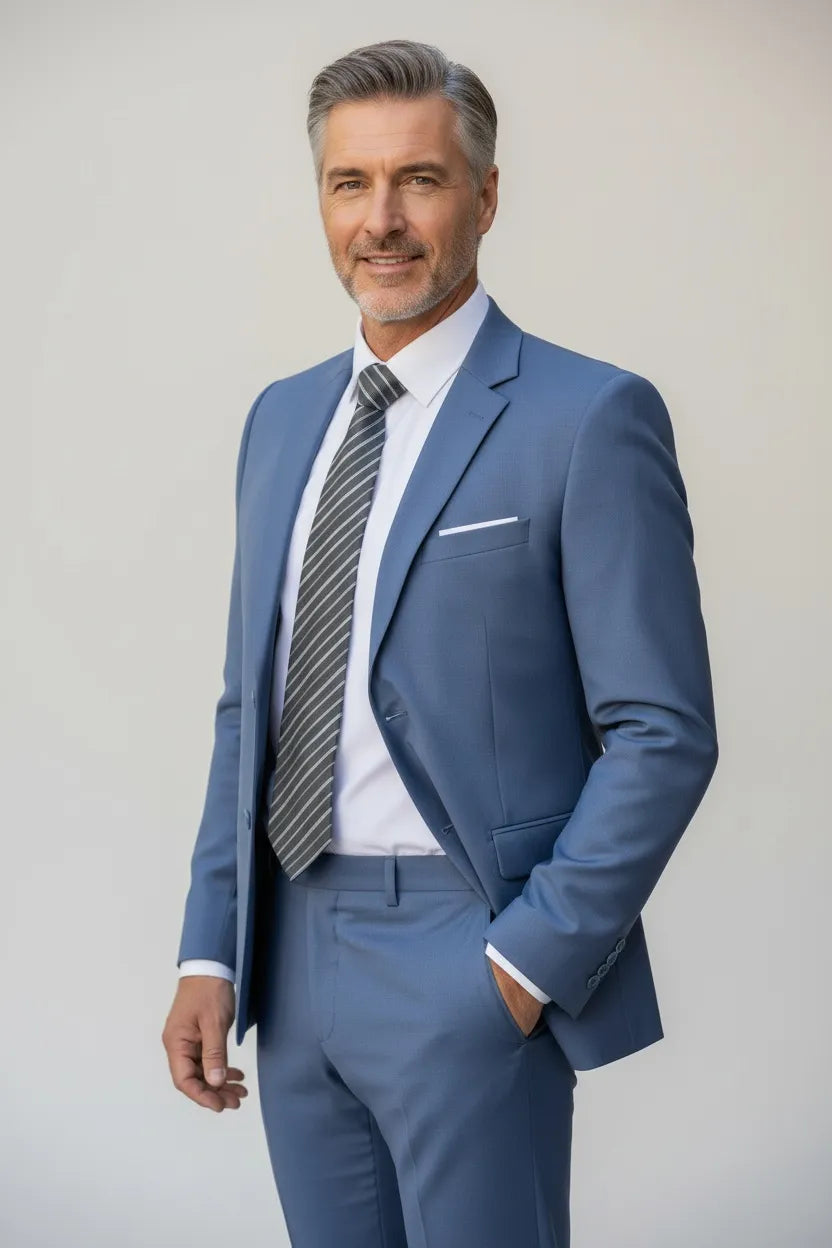 WISEMERE™ | Men's Office-Style Two-Button Two-Piece Suit