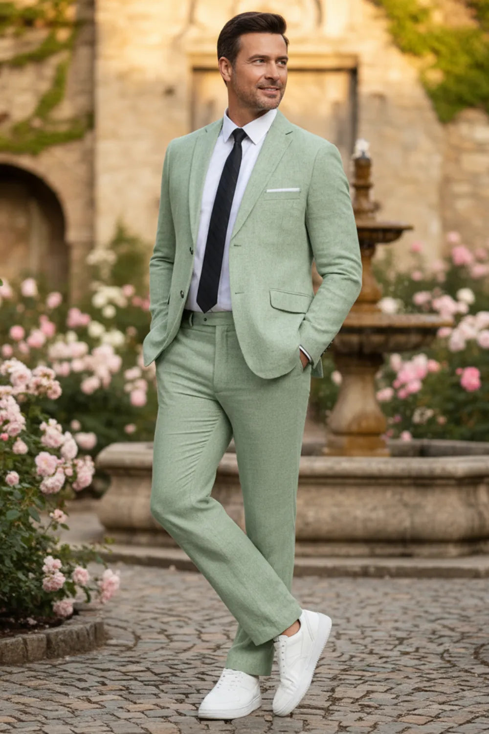 WISEMERE™ | Men's Breathable Linen 2-Piece Suit