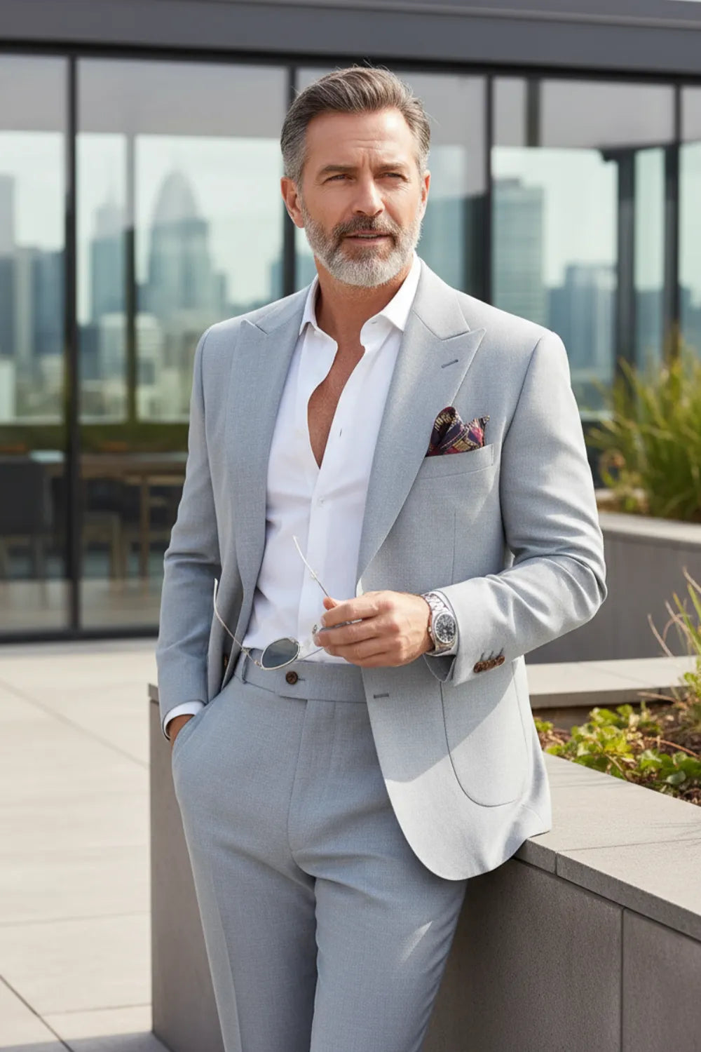 WISEMERE™ | Men's Italian-Cut Linen 2-Piece Suits