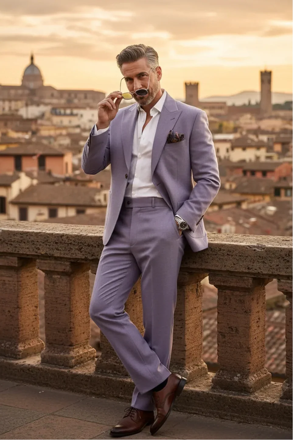 WISEMERE™ | Men's Italian-Cut Linen 2-Piece Suits
