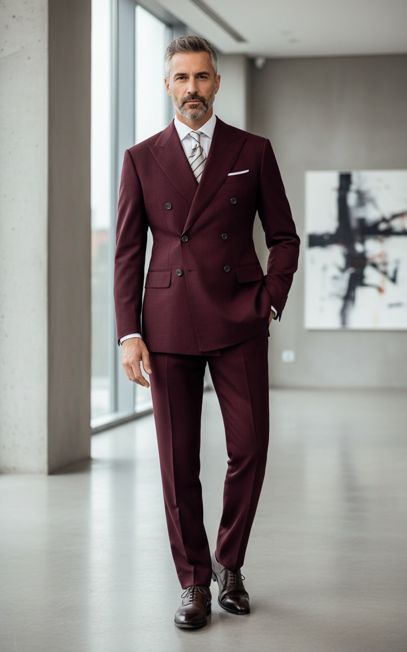 WISEMERE™ | Men's Cavendish Double-Breasted 2-Piece Suit