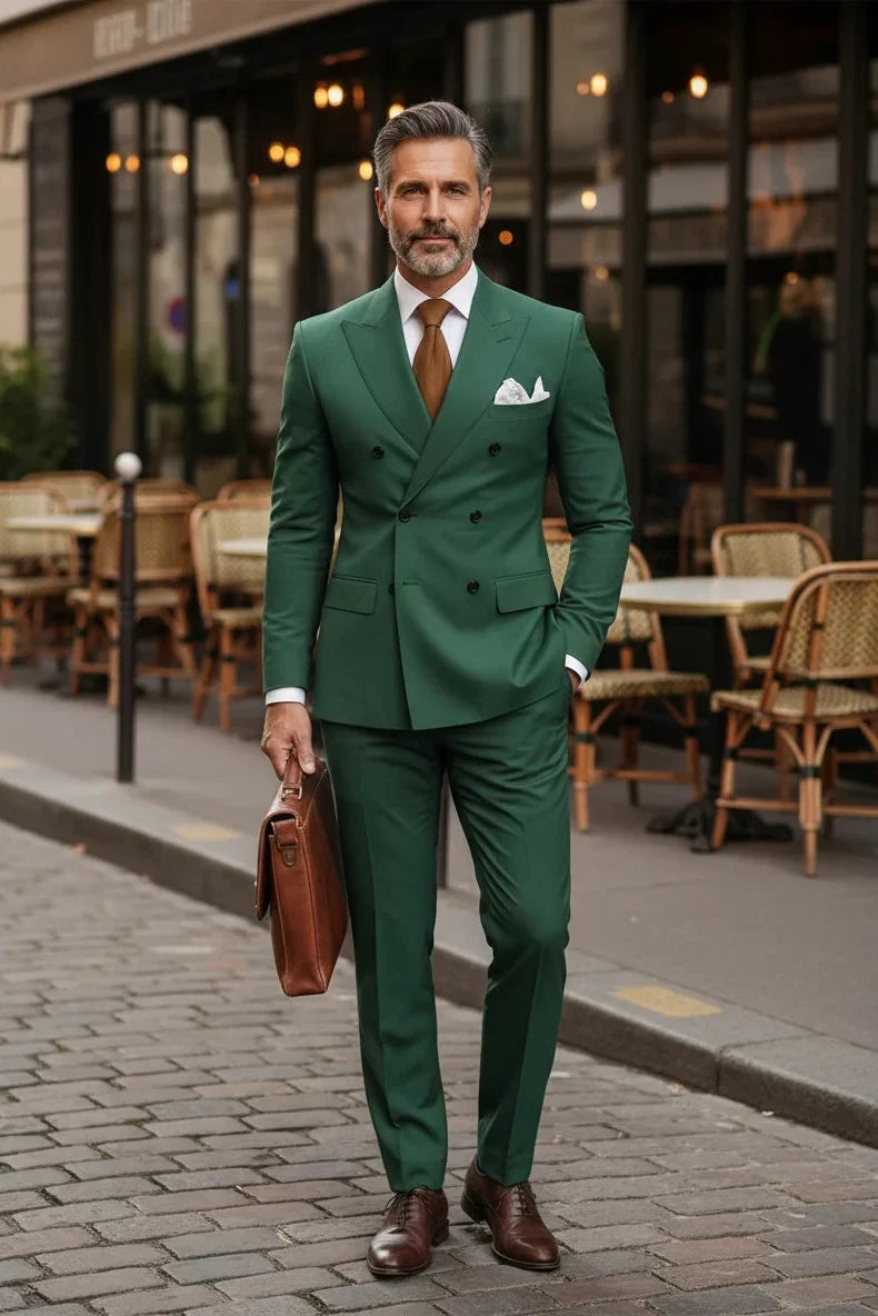 WISEMERE™ | Men's Cavendish Double-Breasted 2-Piece Suit