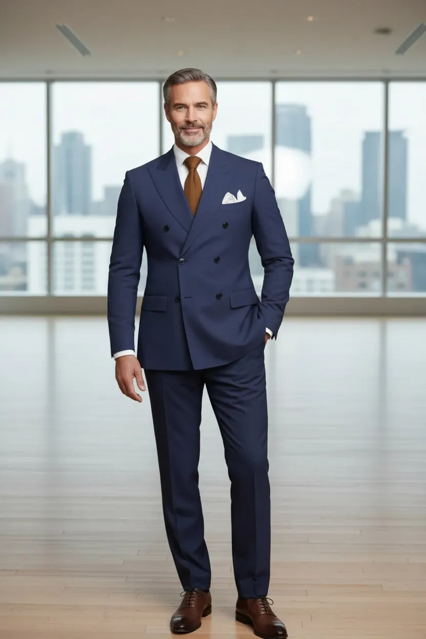 WISEMERE™ | Men's Cavendish Double-Breasted 2-Piece Suit