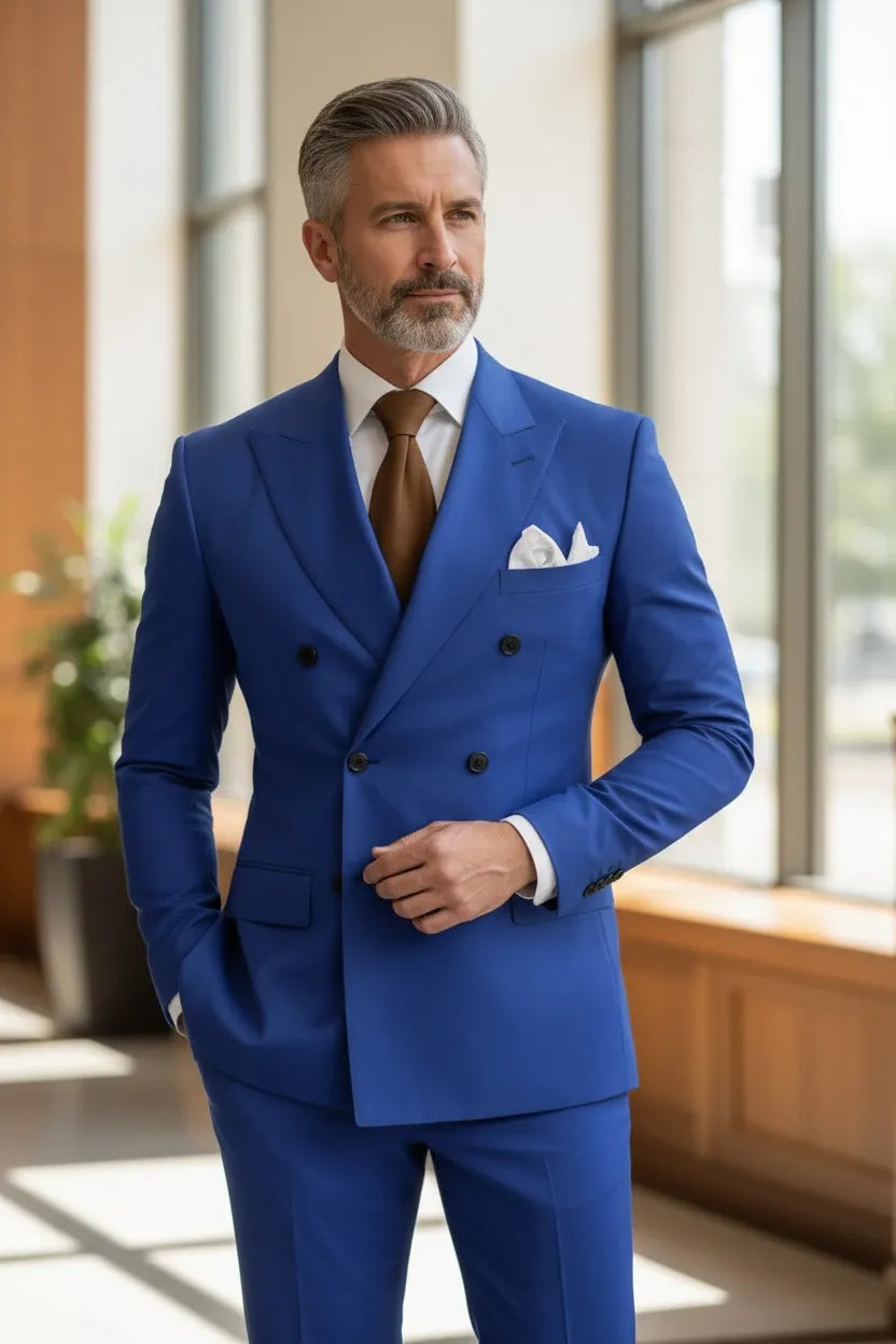 WISEMERE™ | Men's Cavendish Double-Breasted 2-Piece Suit