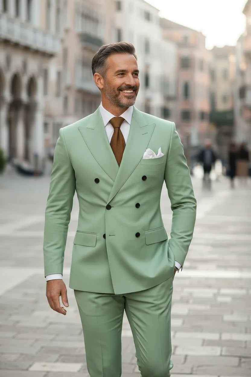 WISEMERE™ | Men's Cavendish Double-Breasted 2-Piece Suit