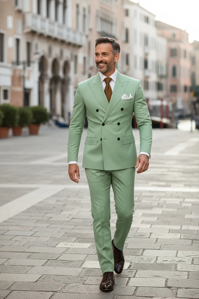 WISEMERE™ | Men's Cavendish Double-Breasted 2-Piece Suit